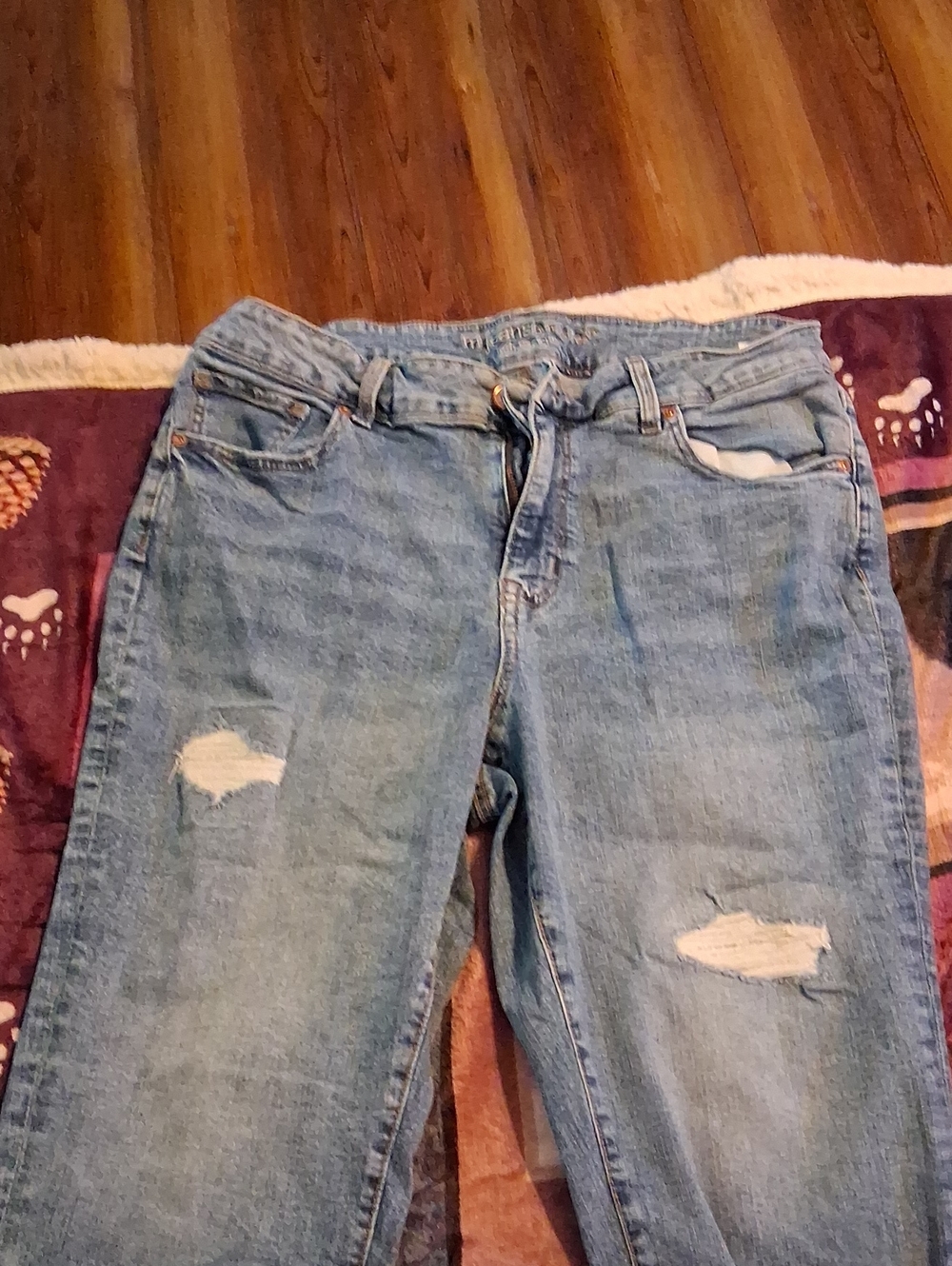 Maurices Light Blue High-Rise Distressed Jeans